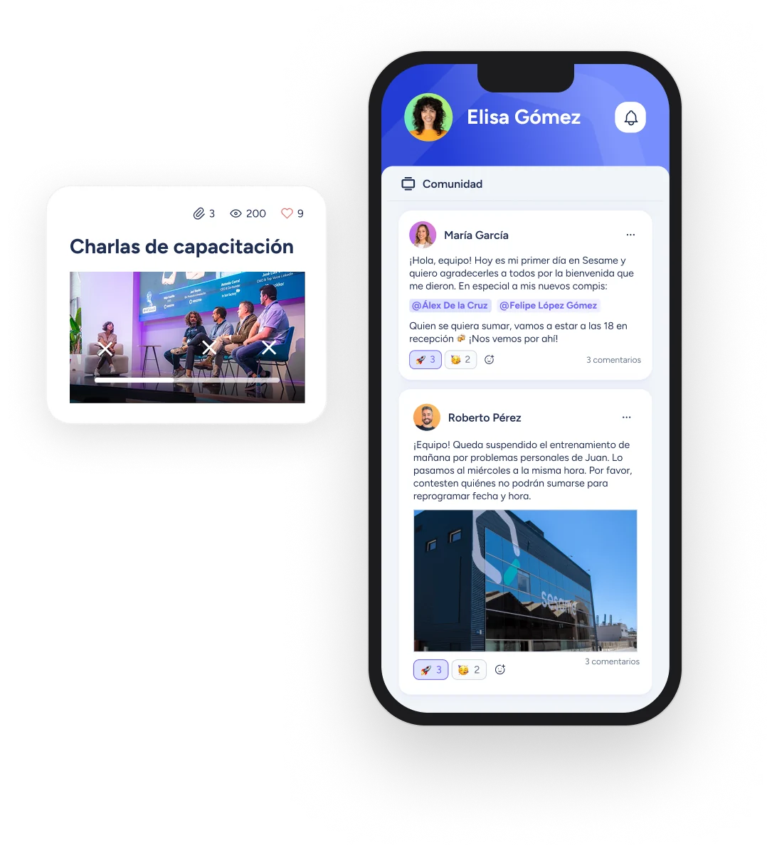 Comunidad y comunicación interna en Sesame