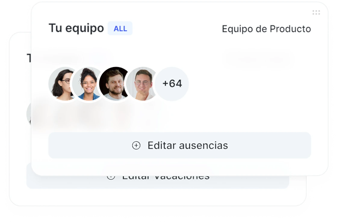 Equipo gestionando ausencias en Sesame HR