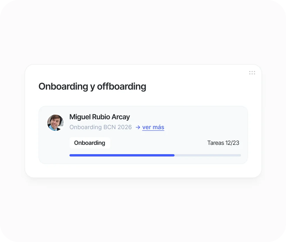 Onboarding y offboarding en Sesame HR