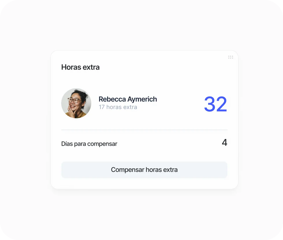 Bolsa de horas extra compensadas en Sesame HR