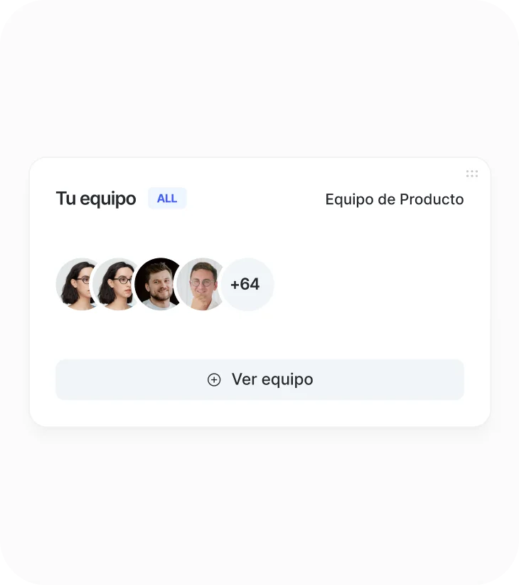 Interfaz de equipo en Sesame HR