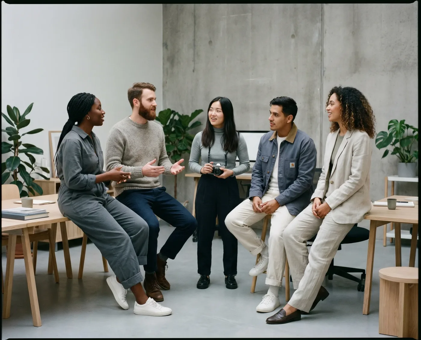 Equipo de una asesoría trabajando con Sesame HR
