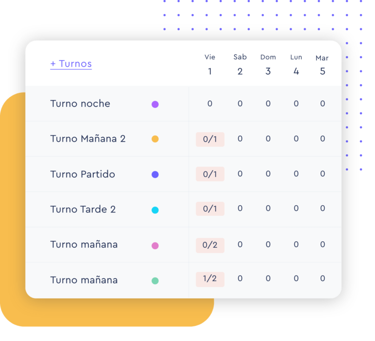 Creador horarios