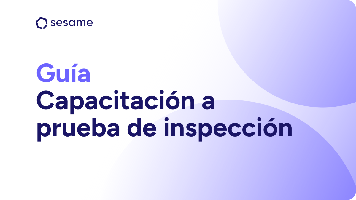 capacitación a prueba de inspección